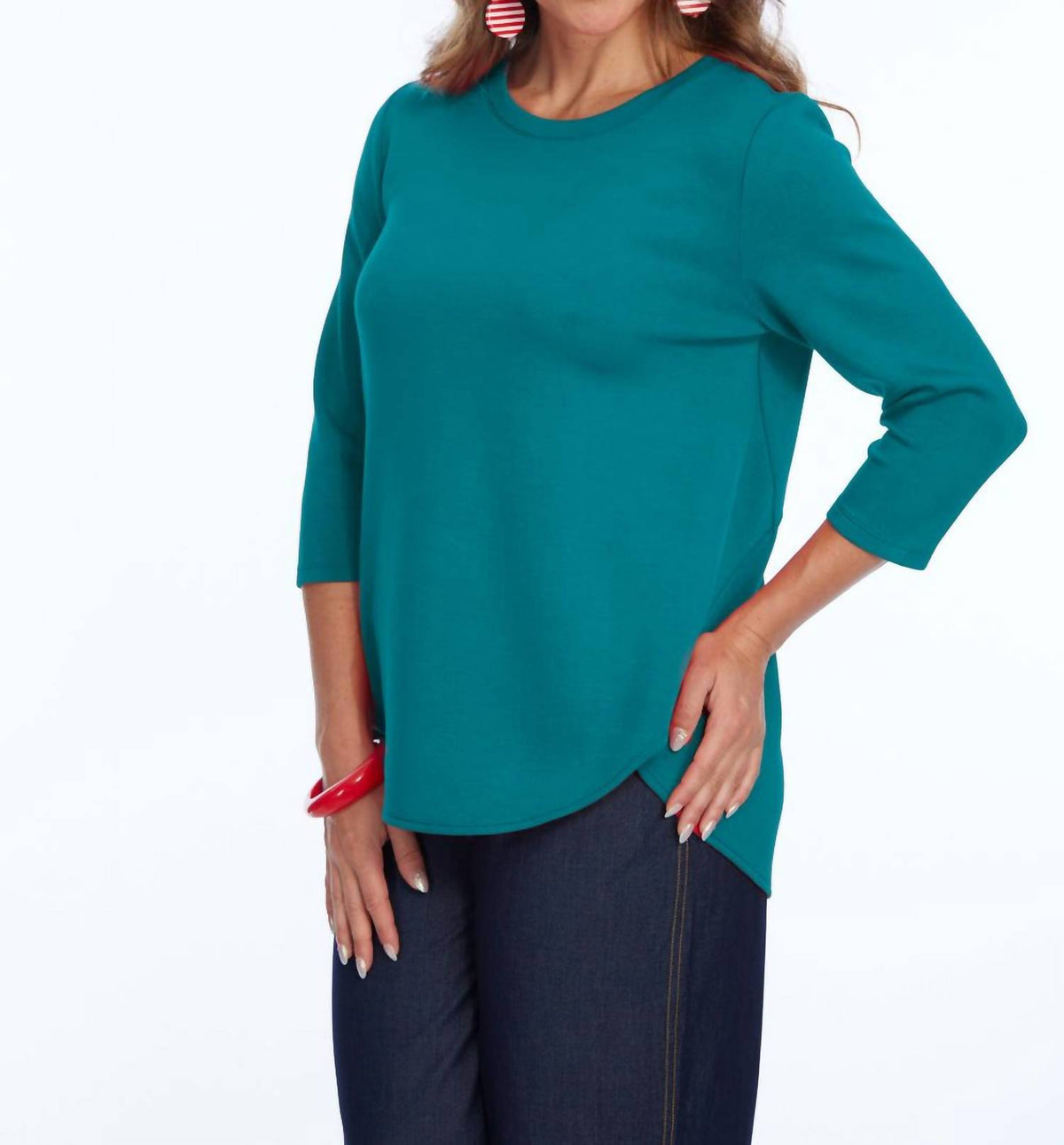 Lior - Zofi 3/4 Ponte Knit Pullover Top