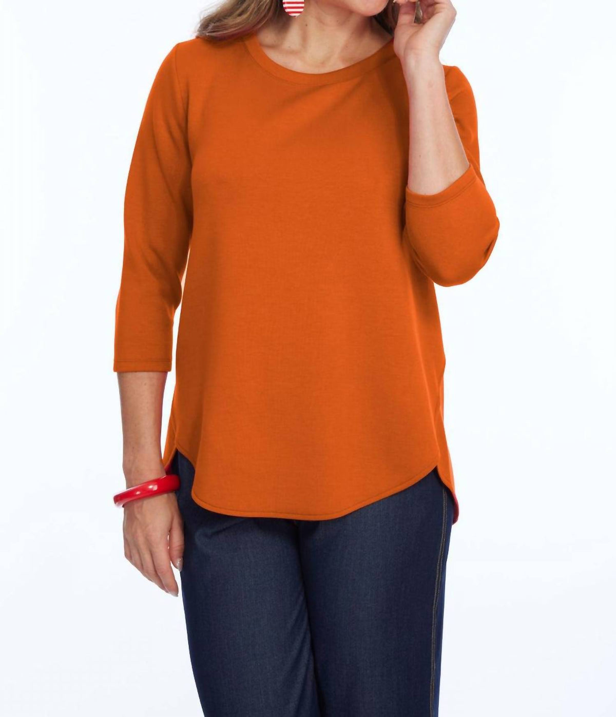 Lior - Zofi 3/4 Ponte Knit Pullover Top