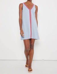 Lisa Todd - In A Tizzy Mini Dress - blue - clothing - cotton
