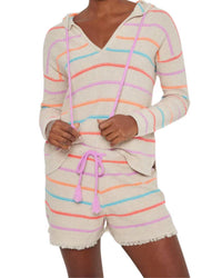 Lisa Todd - Quick Stitch Shorts - beige - clothing - cotton
