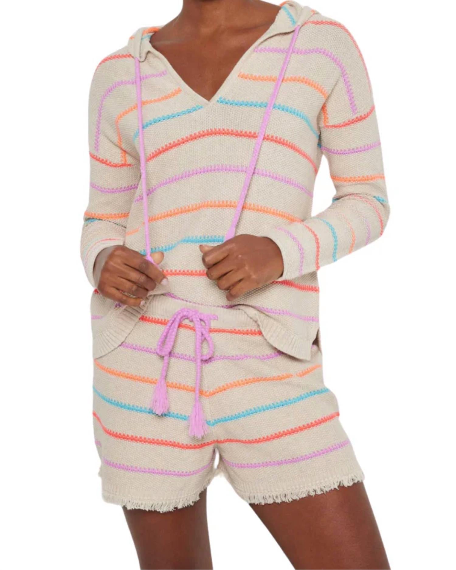 Lisa Todd - Quick Stitch Shorts - beige - clothing - cotton