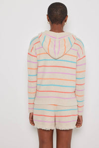 Lisa Todd - Quick Stitch Striped Short - beige - clothing - cotton