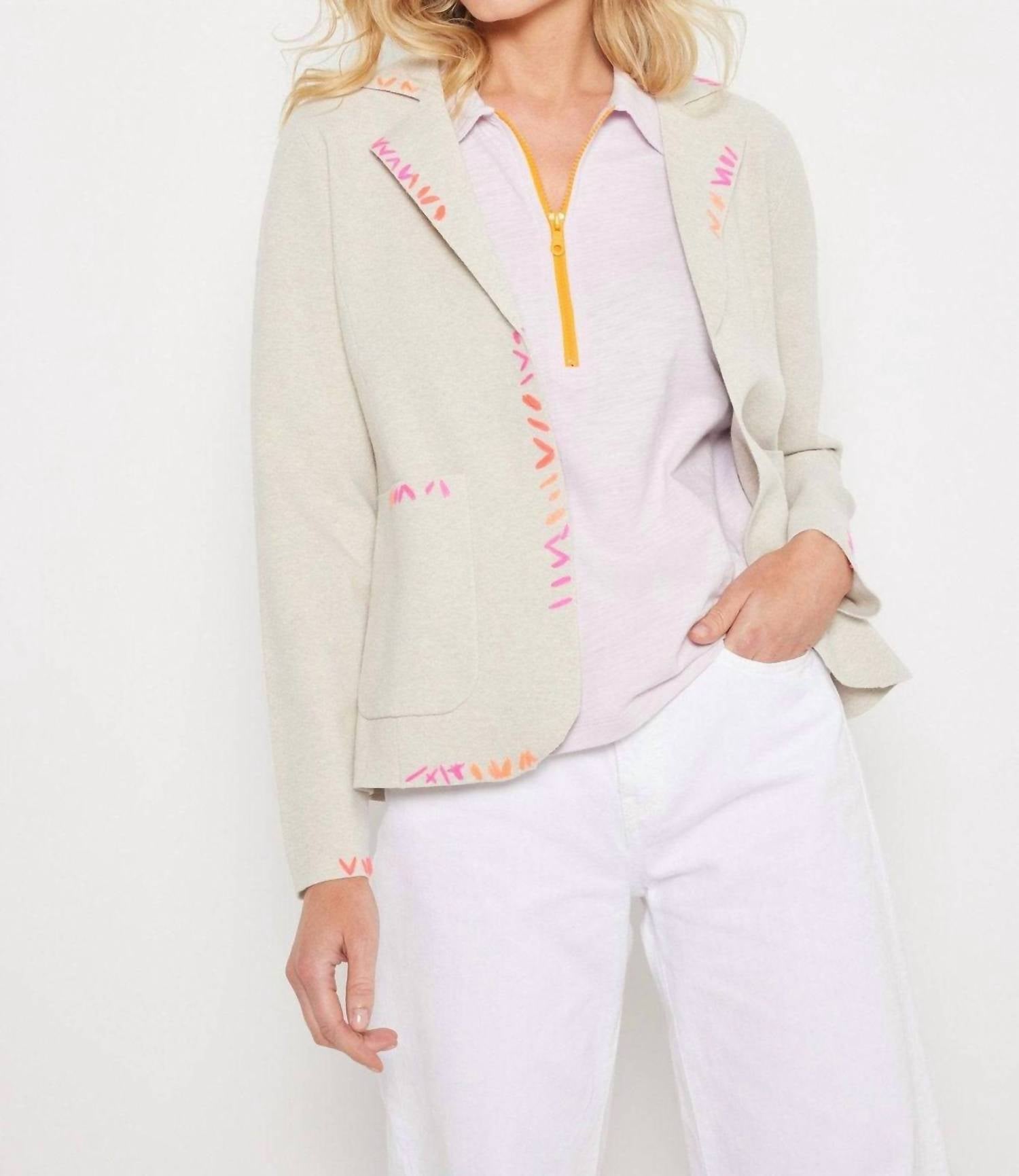 Lisa Todd - Stitchin Blazer - beige - blazers - clothing