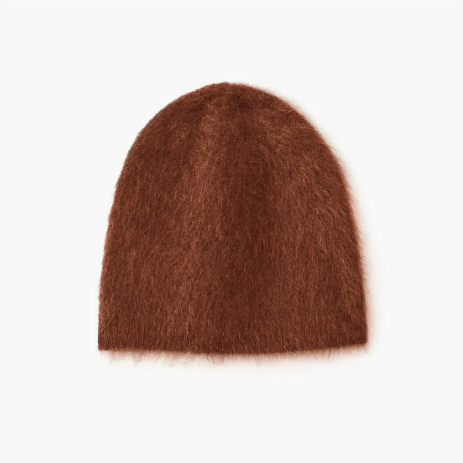 Lisa Yang - Women's Brushed Beanie - accessories - brown - cashmere