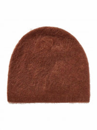 Lisa Yang - Women's Brushed Beanie - accessories - brown - cashmere