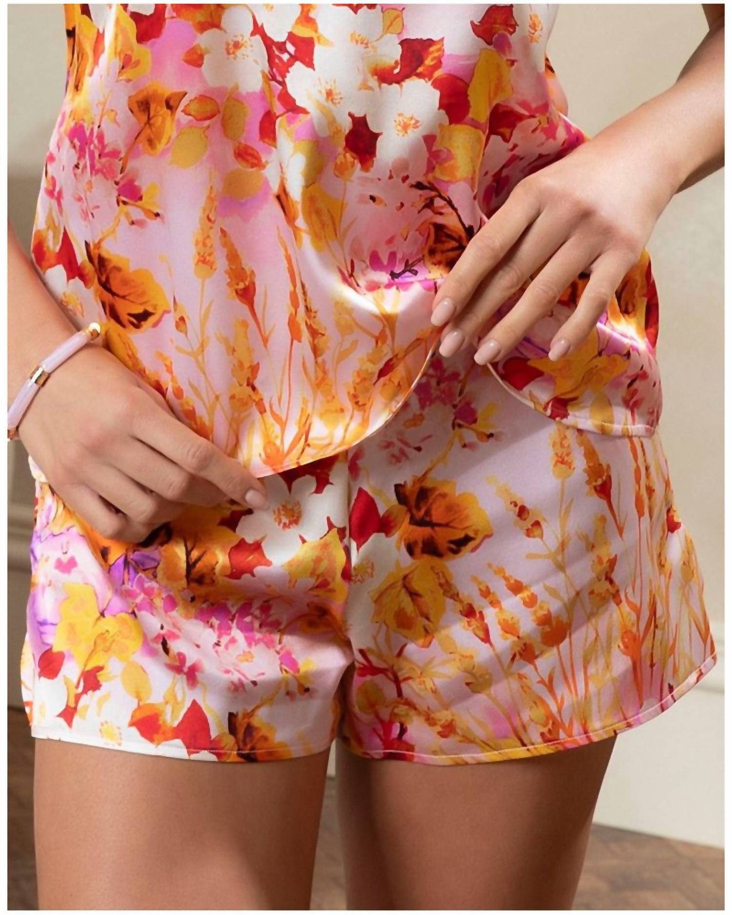 Lise Charmel - Jardins De Lumiere Lingerie Shorts - clothing - high - waist - patterned