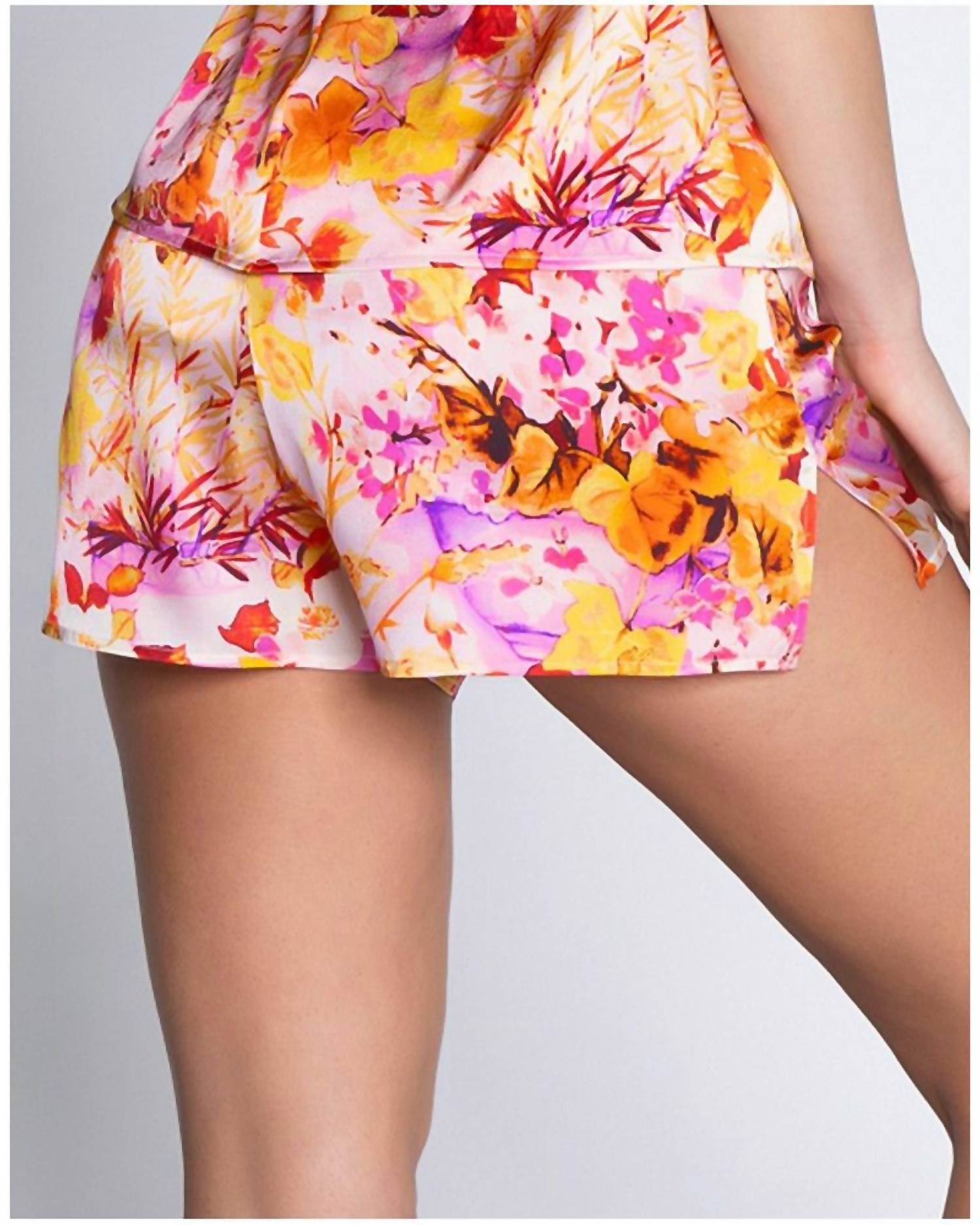 Lise Charmel - Jardins De Lumiere Lingerie Shorts - clothing - high - waist - patterned