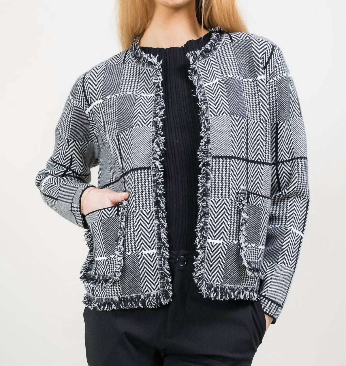 Lisette - Audrey Frayed Suit Jacket