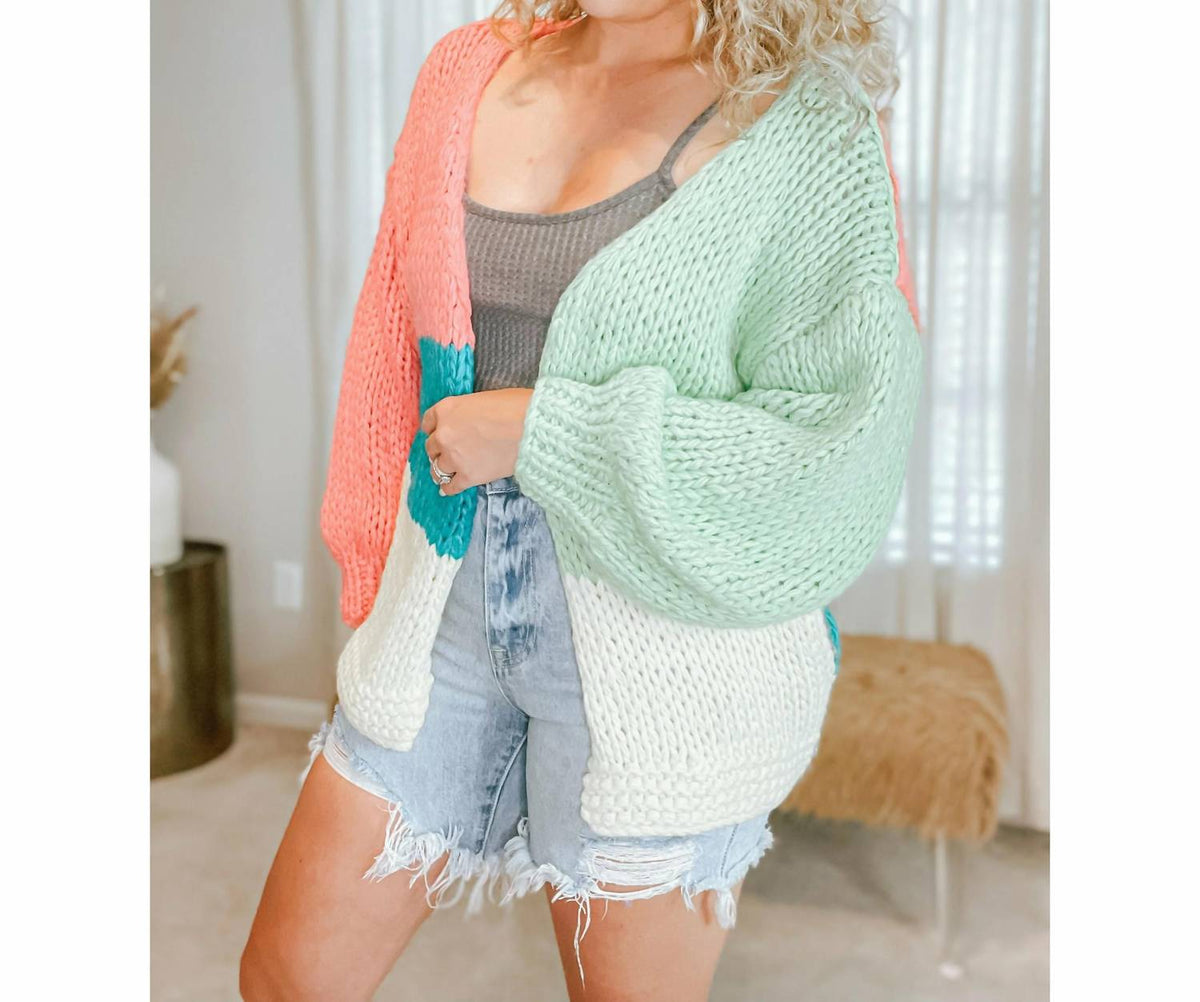 Listicle - Bria Cable Knit Cardigan