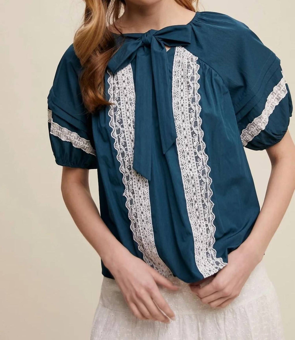 Listicle - Isla Lace Bow Blouse