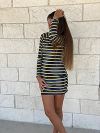 Listicle - Long Sleeve Stripe Dress