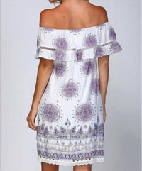 Listicle - Mandala Medallion Cotton Sun Dress