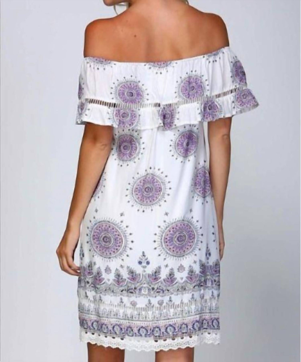 Listicle - Mandala Medallion Cotton Sun Dress