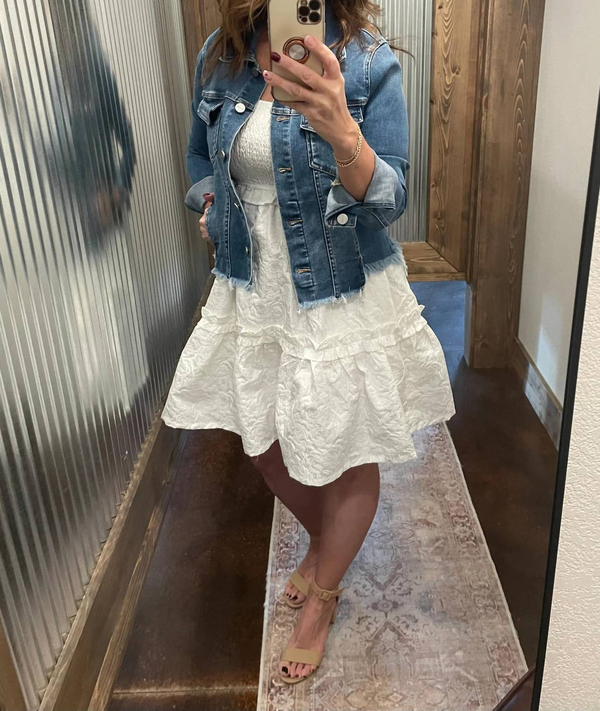 Listicle - Smocked Tie-strap Mini Dress