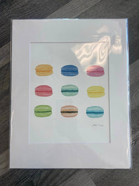Little Blue Designs - Macaroons Framed Art Print