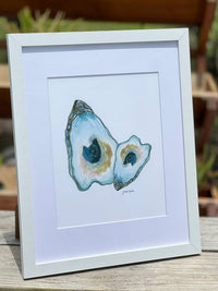Little Blue Designs - Oyster Framed Art Print
