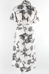 Liv By Habitat - Shirt Dress Floral Linen - clothing - dresses - grey