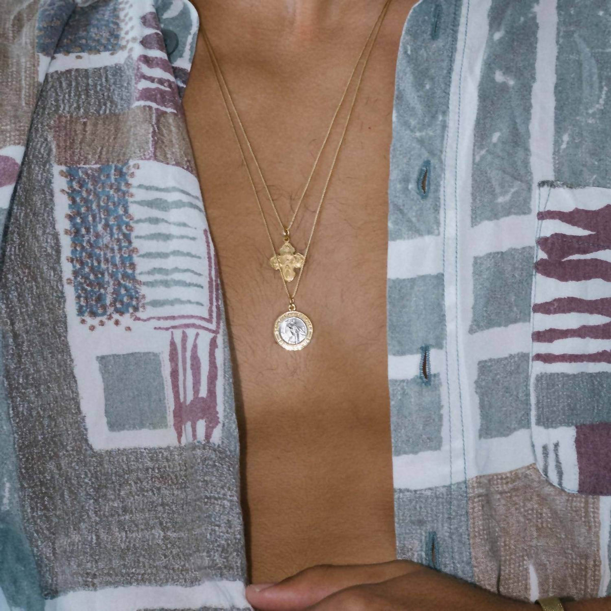 &Livy - Saint Christopher Protection Necklace