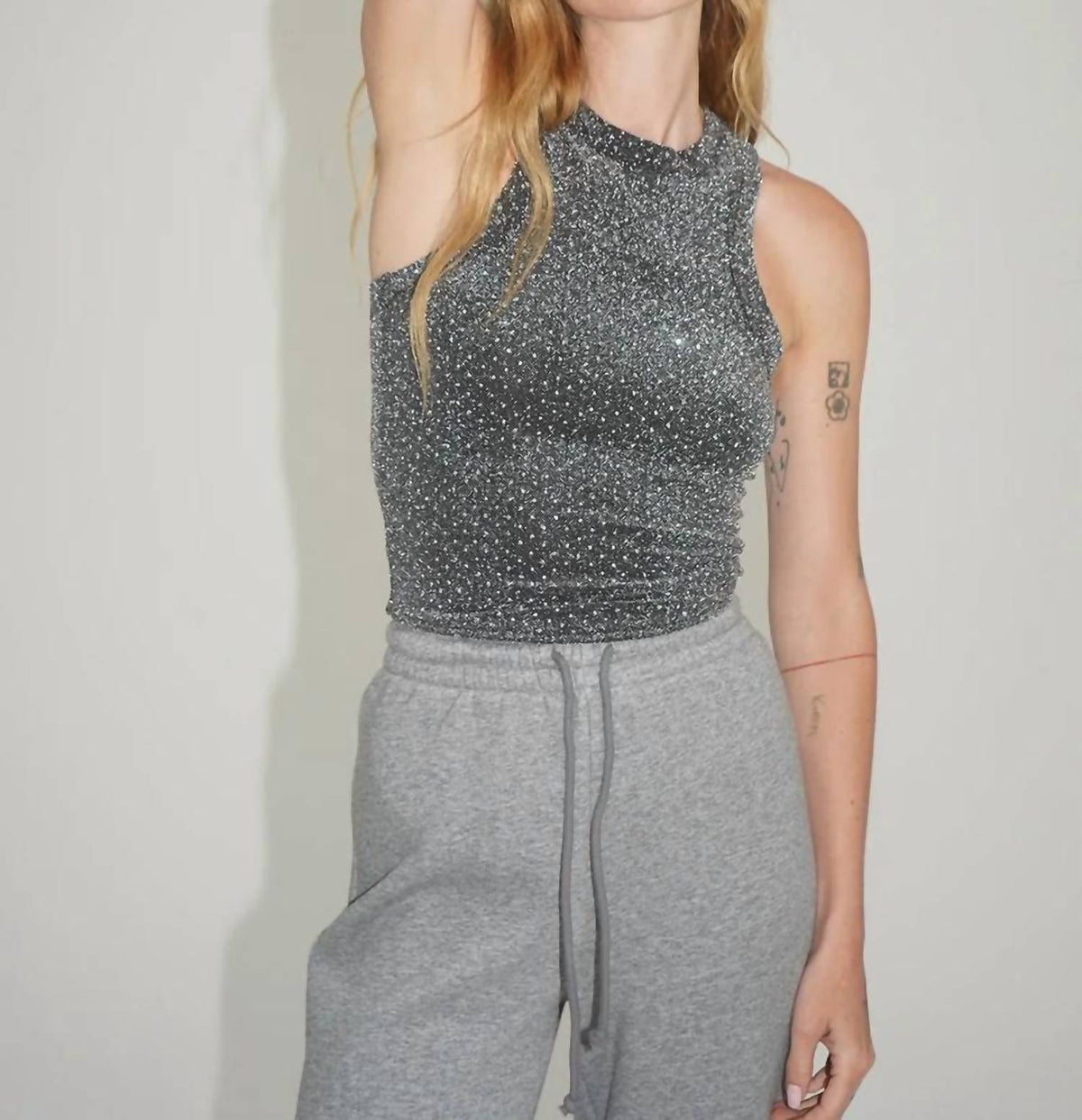 Lna - Detra Rhinestone Tank