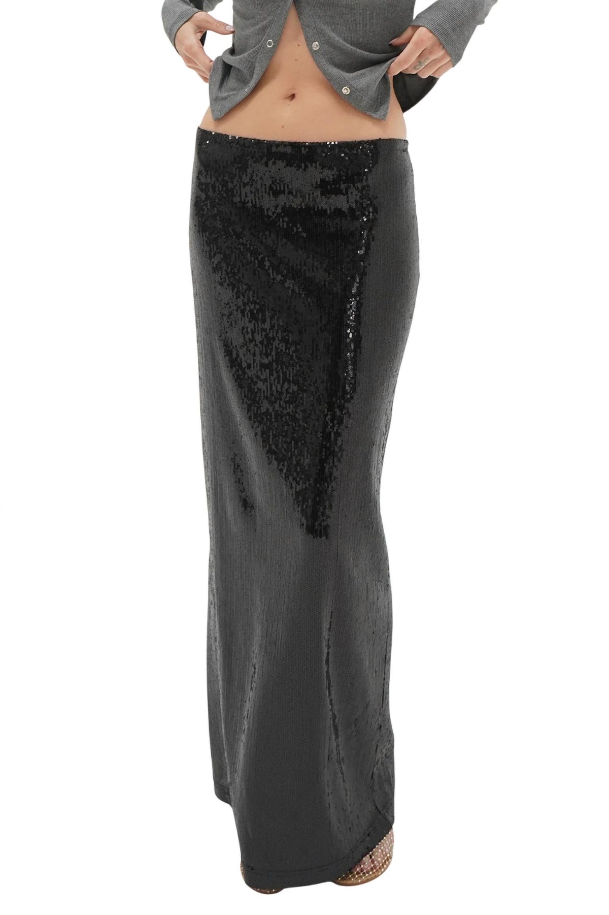 Lna - Elettra Sequin Column Skirt