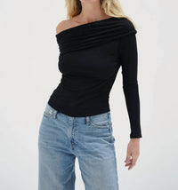 Lna - Giselle Drop Shoulder Long Sleeve Top