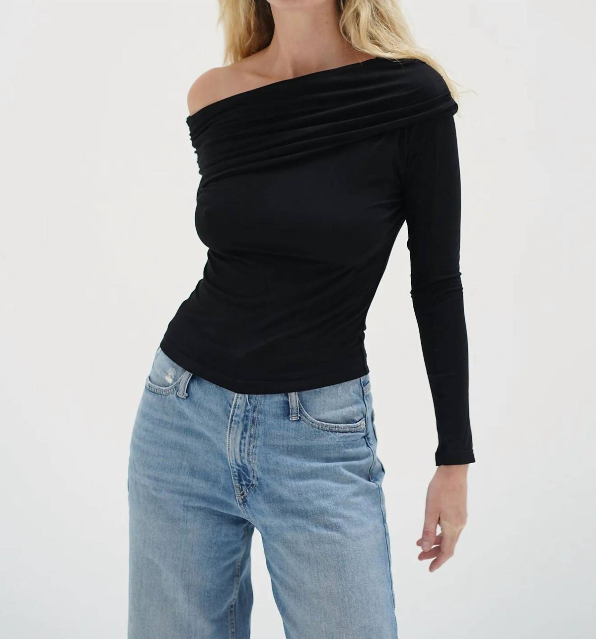 Lna - Giselle Drop Shoulder Long Sleeve Top