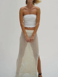 Lna - HOLLY RIBBED STRAPLESS TOP