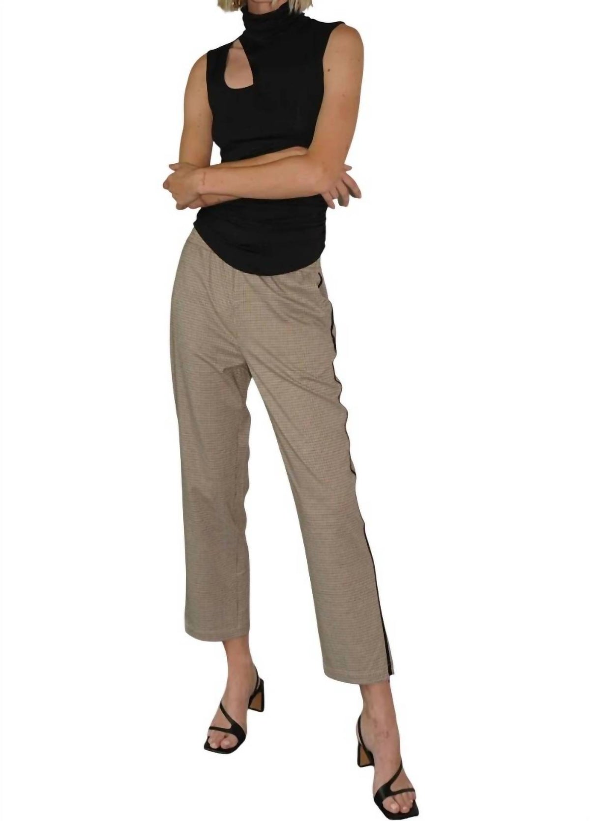 Lna - KIP HOUNDSTOOTH TRACK PANT