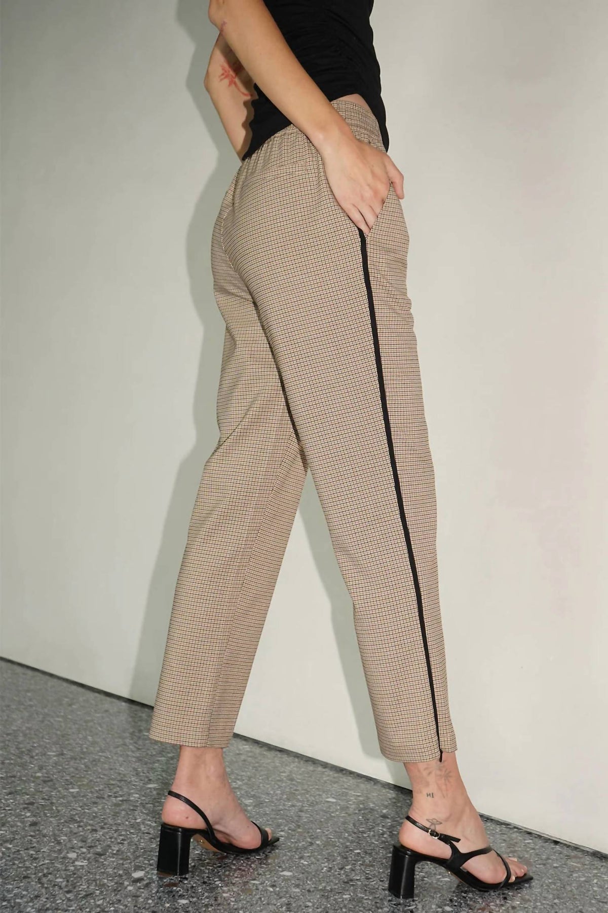 Lna - KIP HOUNDSTOOTH TRACK PANT