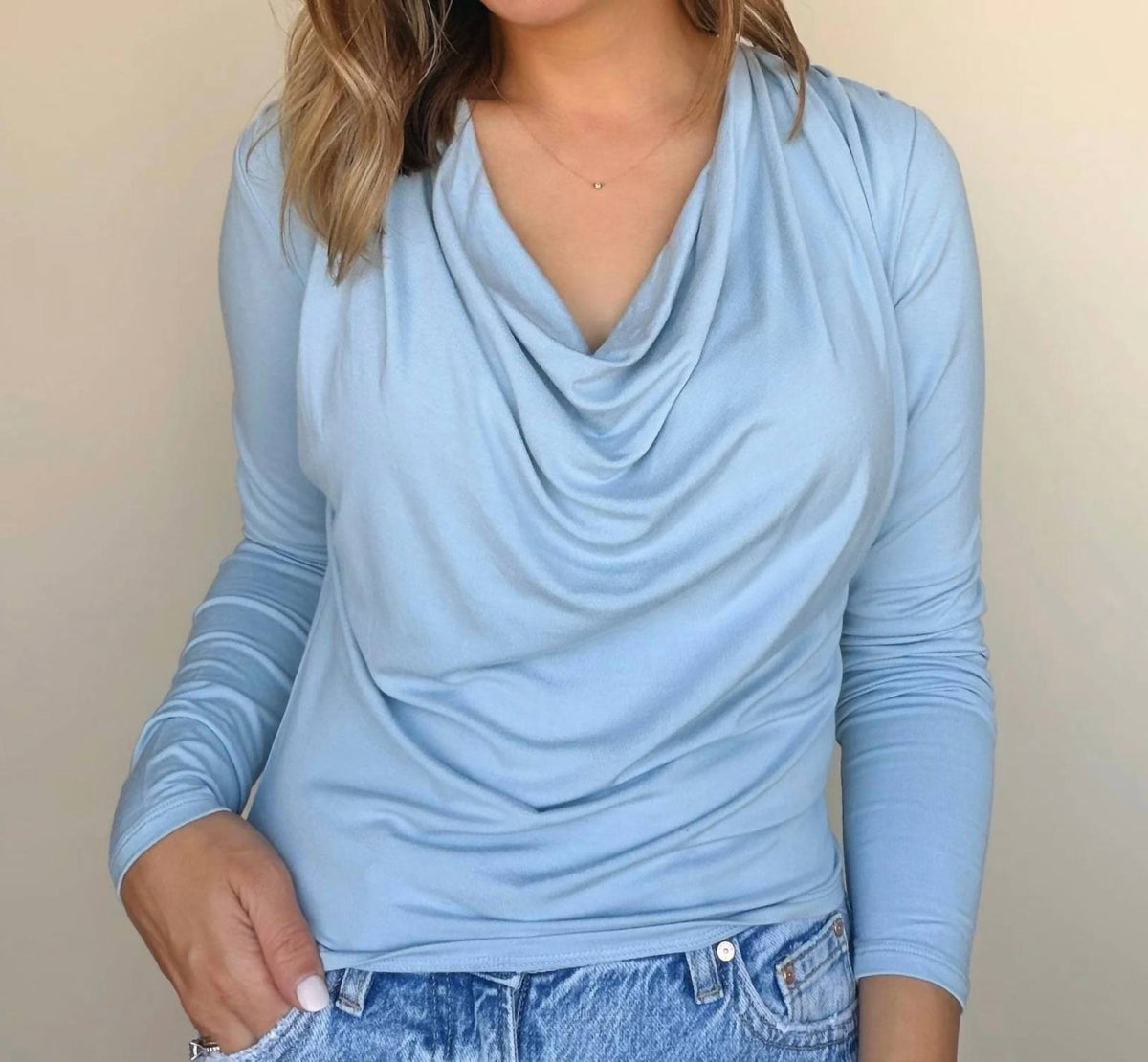 Lna - Roma Cowl Neck Top