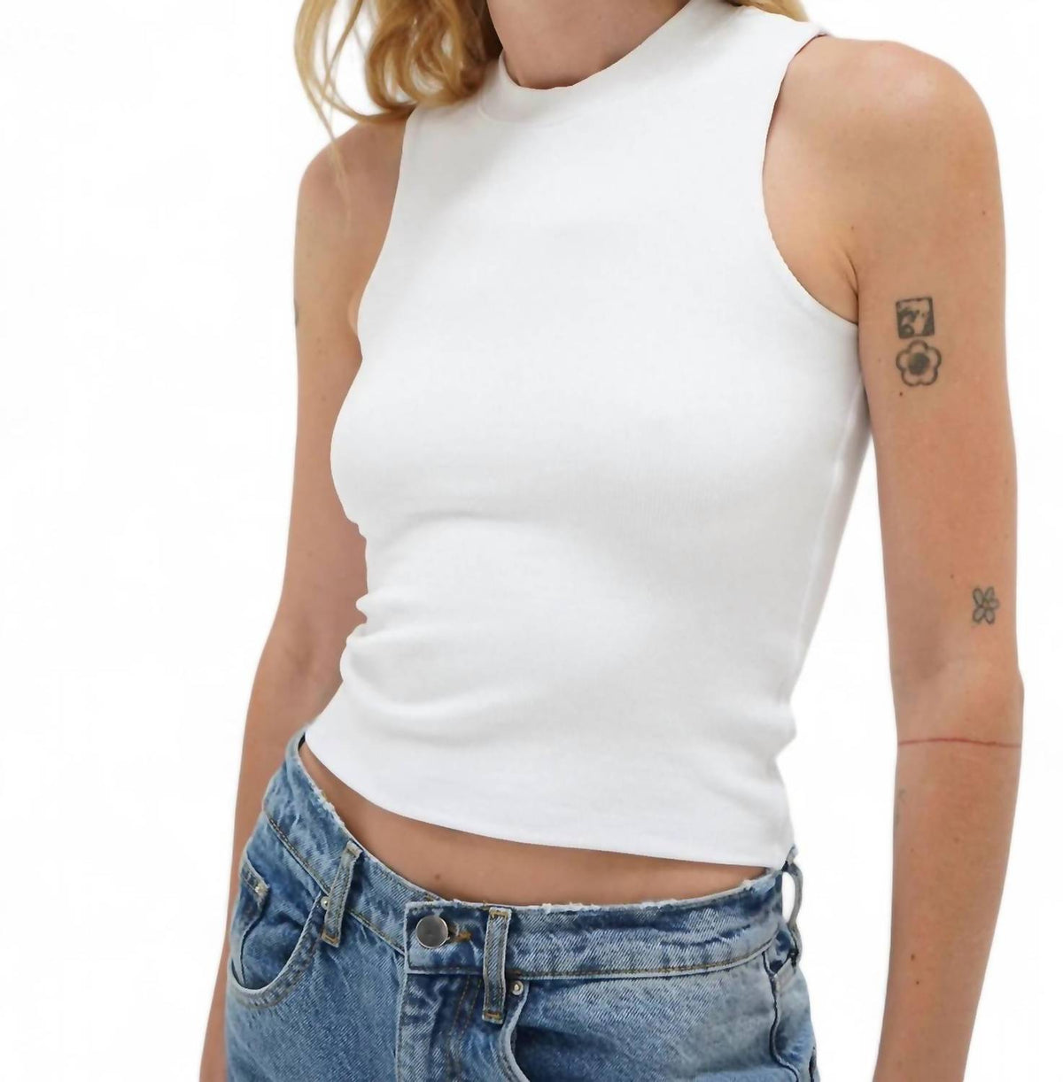Lna - Women's Double Layer Ribbed Tank Top