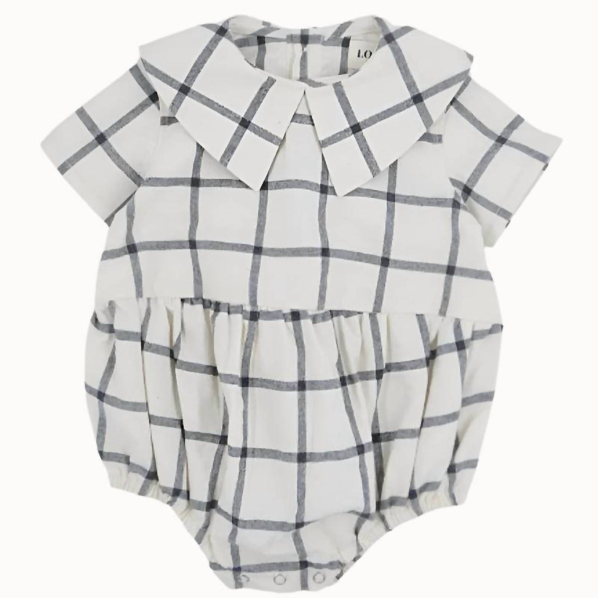 Loir Paris - Checkered Buttoned Romper