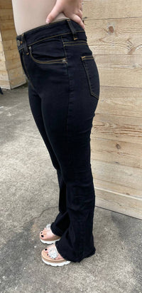 Lola Hats - Abbie Flare Jeans - black - boot - cut - clothing