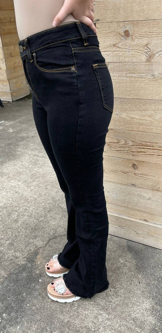 Lola Hats - Abbie Flare Jeans - black - boot - cut - clothing