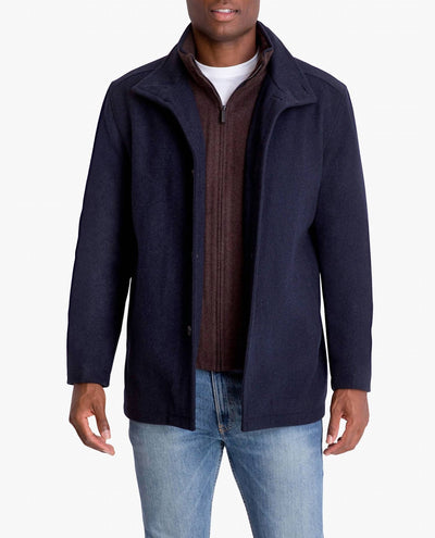 London Fog - Amherst Button Front Wool Jacket