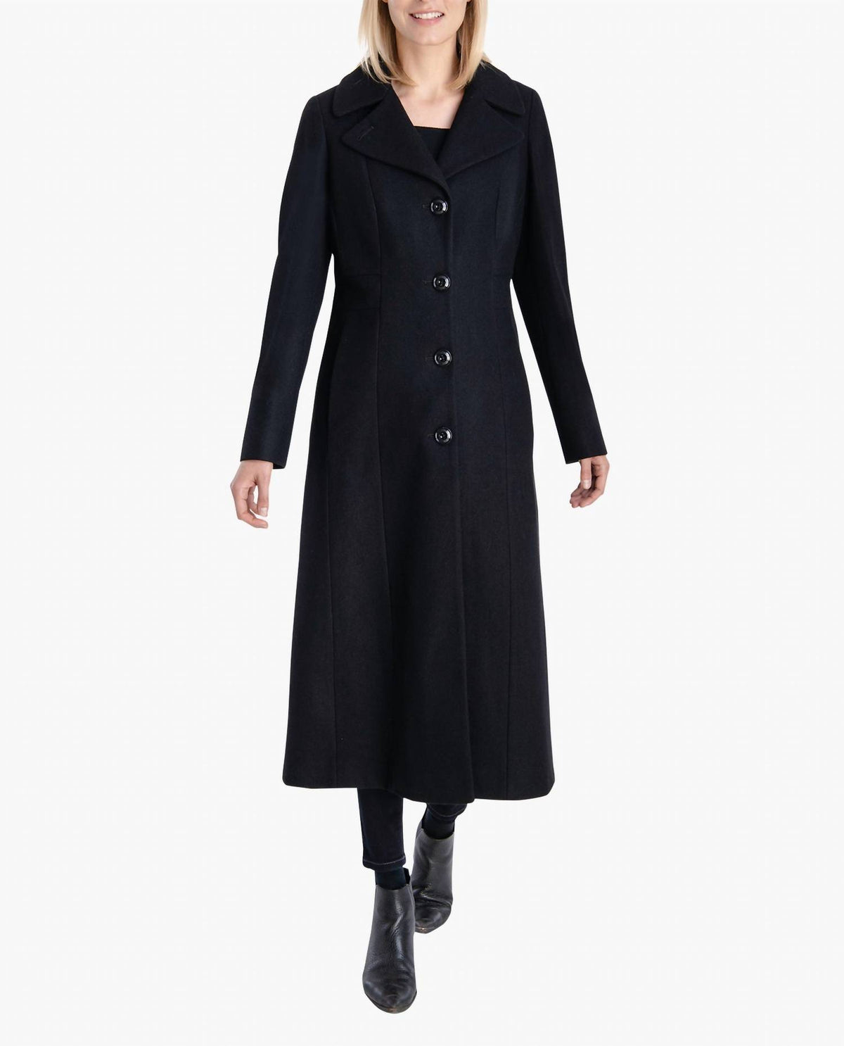 London Fog - Single Breasted Maxi Peacoat