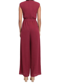 London Times - Peep Hole Wide Leg Jumpsuit - clothing - jumpsuits - pants