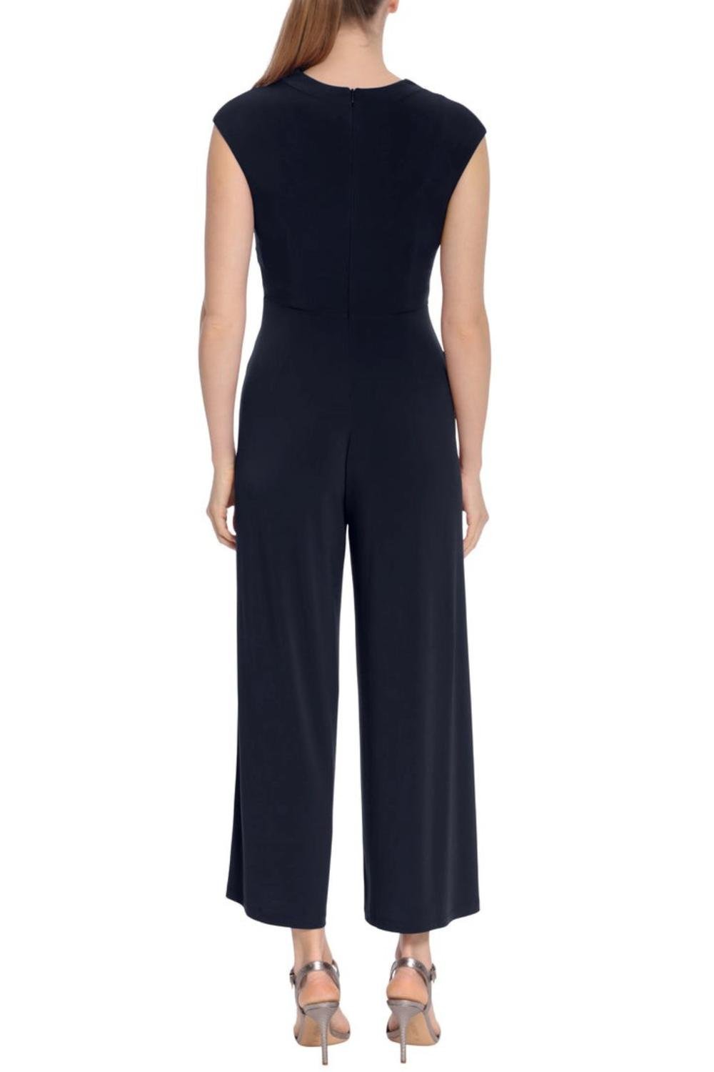 London Times - Sleeveless Wide Leg Jumpsuit - blue - clothing - jumpsuits