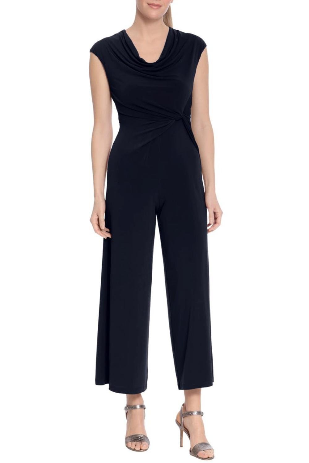 London Times - Sleeveless Wide Leg Jumpsuit - blue - clothing - jumpsuits