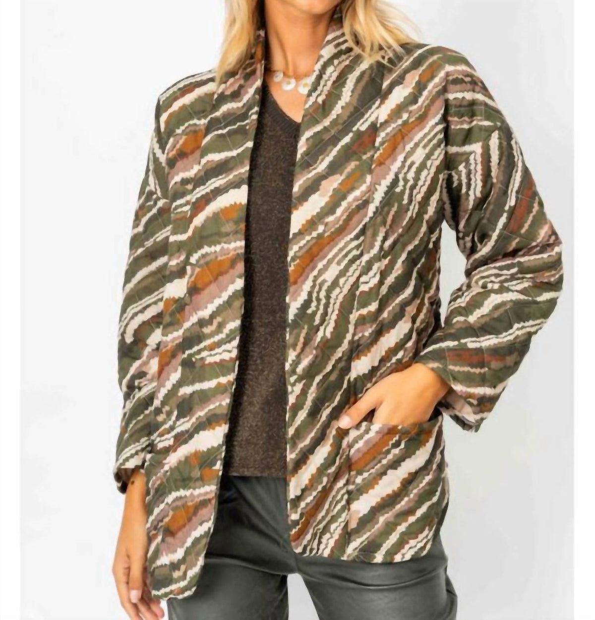 Look Mode Usa - Quilted Kimono Jacket