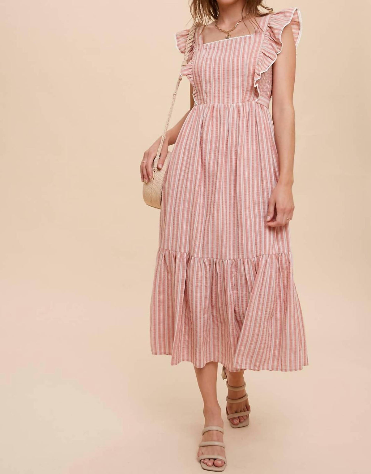 In-Loom - Striped Midi Dress