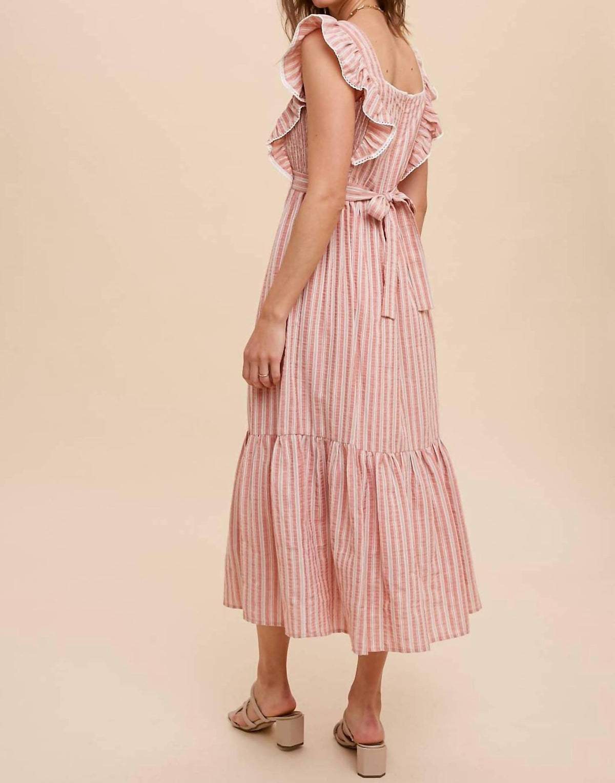 In-Loom - Striped Midi Dress