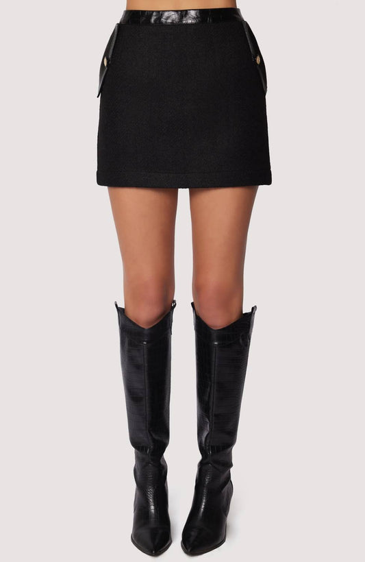 Lost + Wander - ALESSIA MINI SKIRT - black - clothing - mini