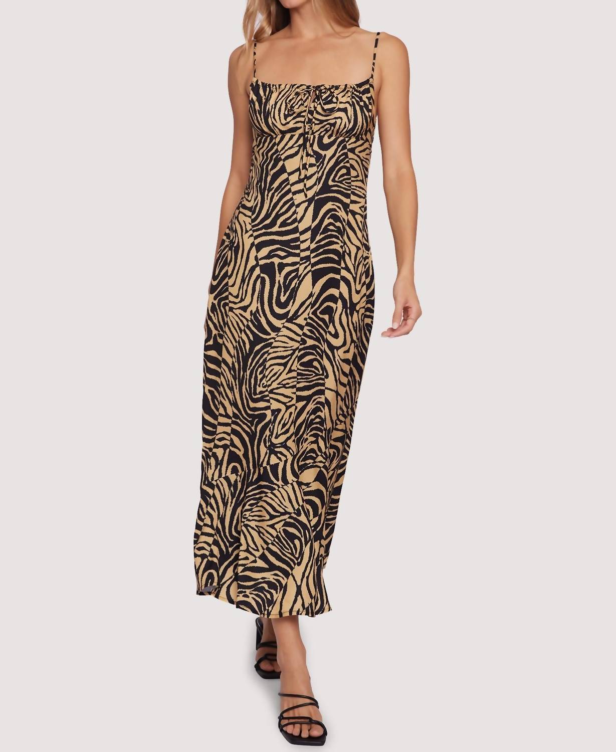 Lost + Wander - Helena Love Maxi Dress - animal - black - clothing