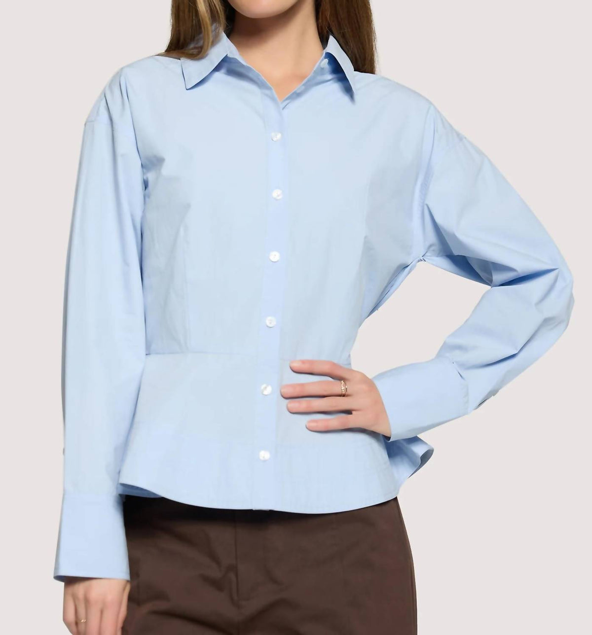 Lost + Wander - Lilia Sky Peplum Top