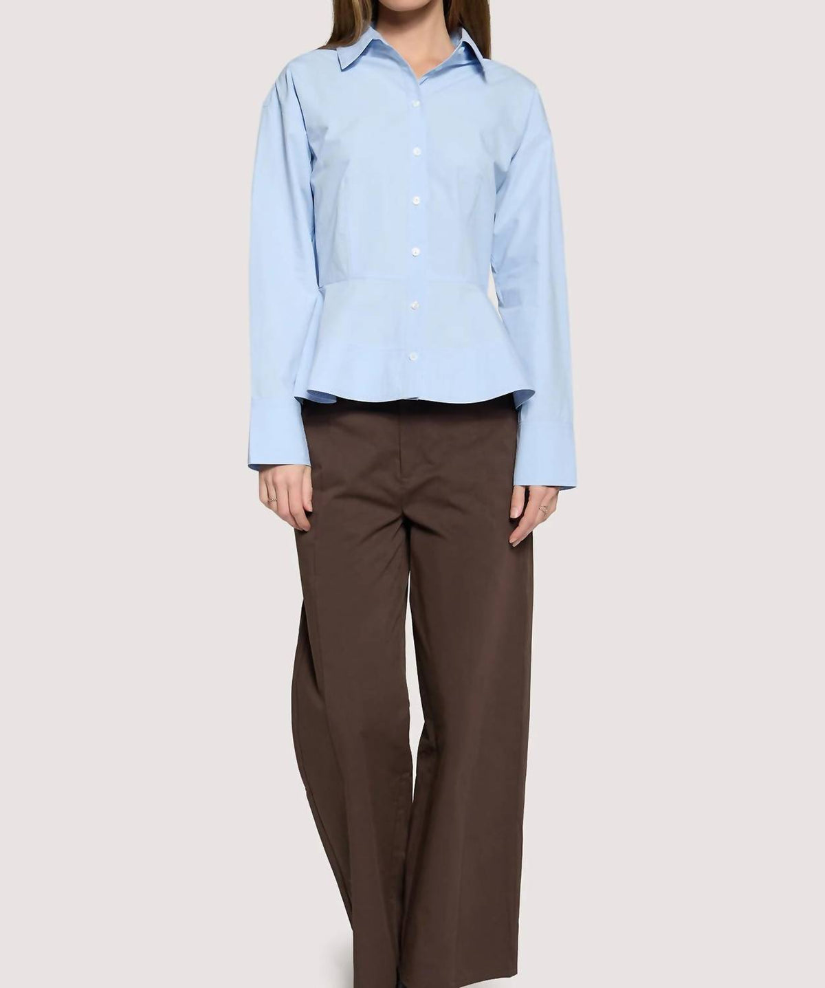 Lost + Wander - Lilia Sky Peplum Top