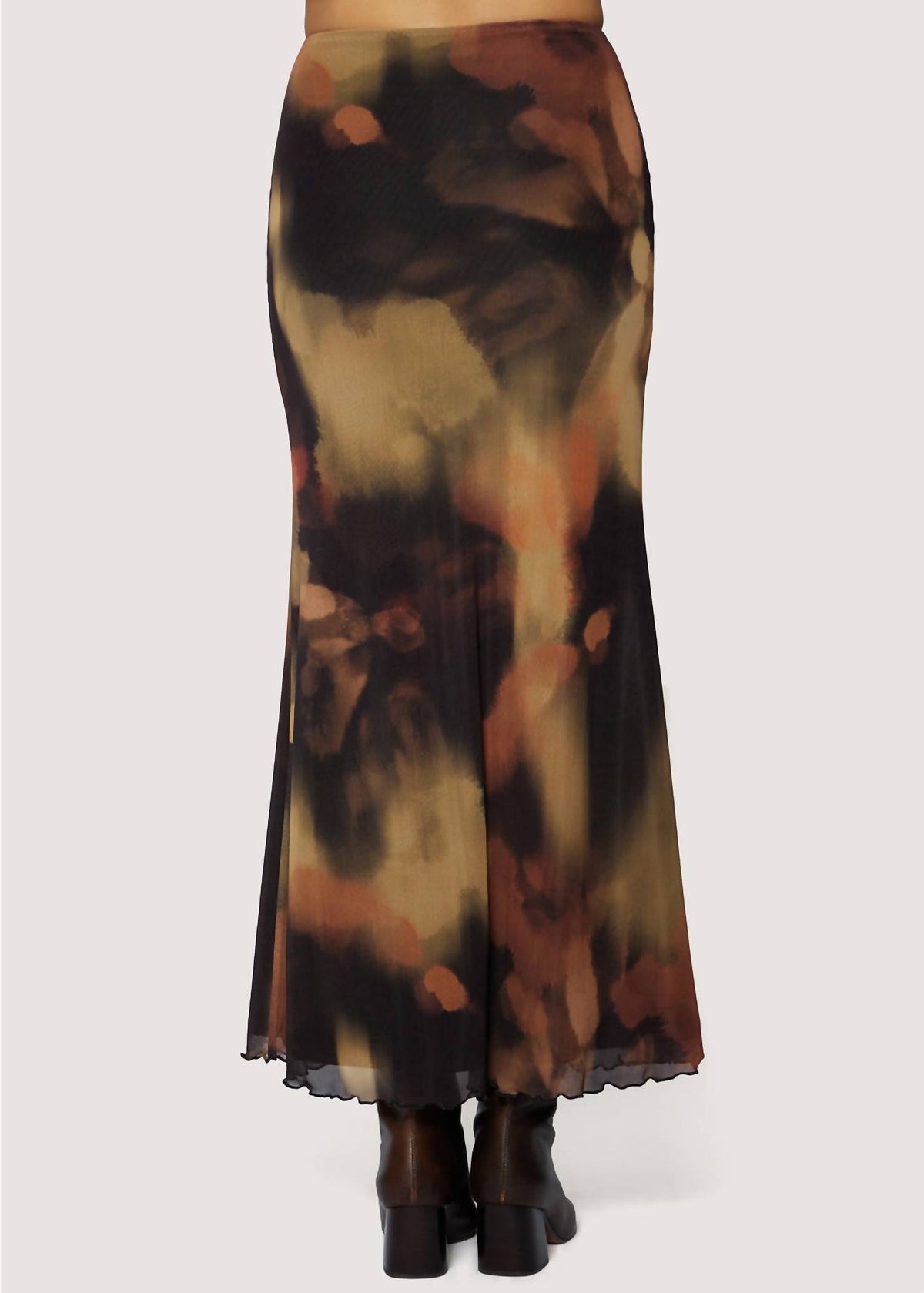 Lost + Wander - Luminous Shadow Mesh Maxi Skirt