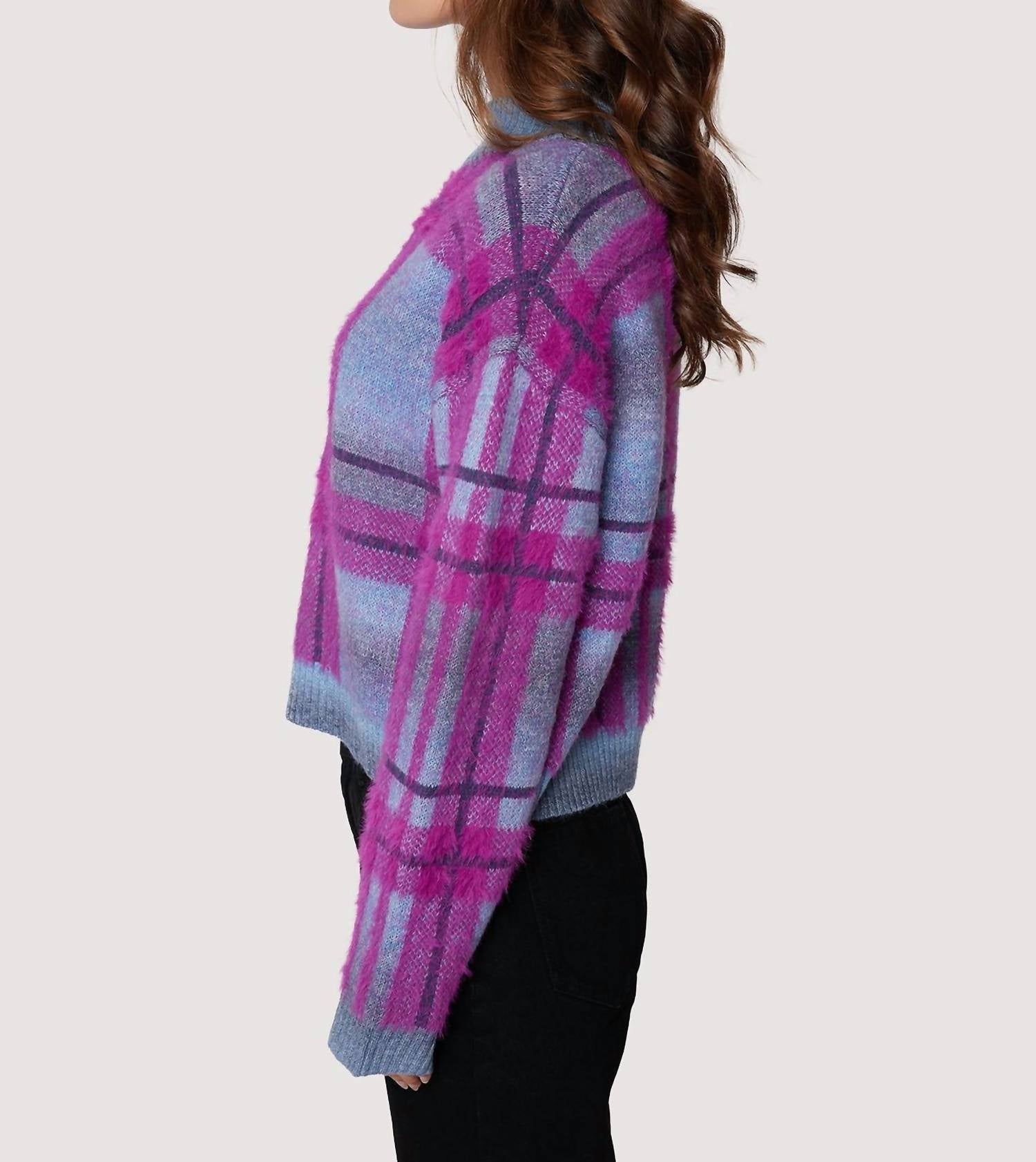 Lost + Wander - Plaid Sweater - clothing - cowl - plaid - check