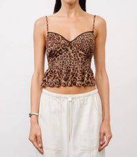 Loucia - Leopard Peplum Top