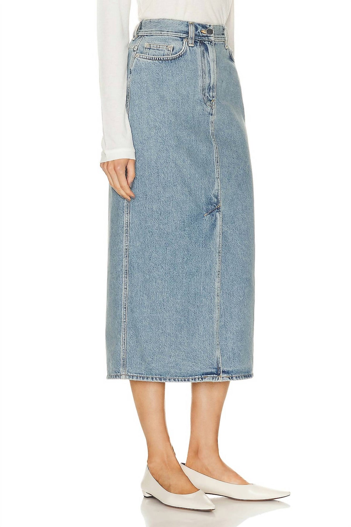 Loulou Studio - Rona Denim Long Skirt